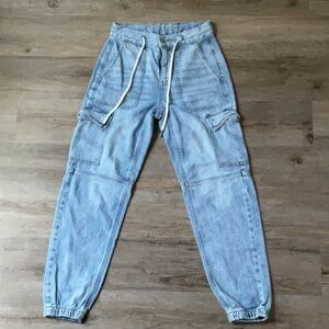 Light Blue Cargo Jeans